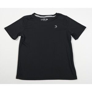 Reel Legends Shirt Kids Size L 6 Black Reel-Tec Performance Short Sleeve Tee